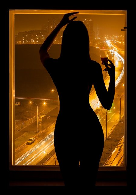 Красивый женский силуэт