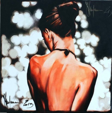 Портрет девушки со спины