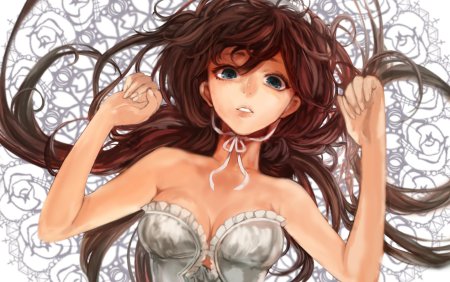 Аниме девушки с коричневыми волосами