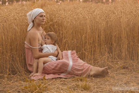 Мама в деревне