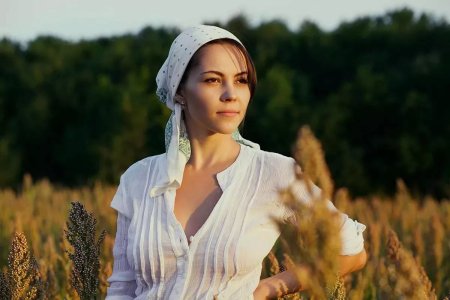 Ксюша Егорова фотомодель барышня крестьянка