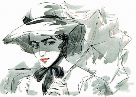 Иллюстрации к произведению Тургенева Ася