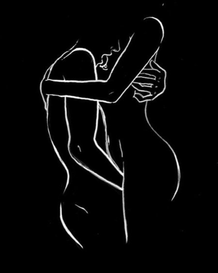 Эротические позы силуэты