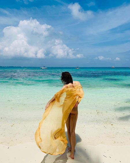 Анастасия Макеева фото на Мальдивах