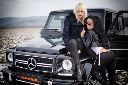 Мерседес g63 АМГ И девушки