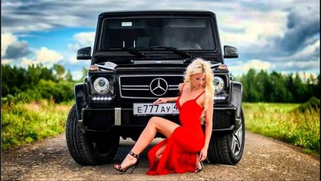 Мерседес g63 АМГ И девушки