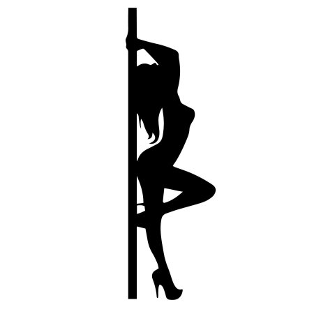 Силуэт стриптизерши