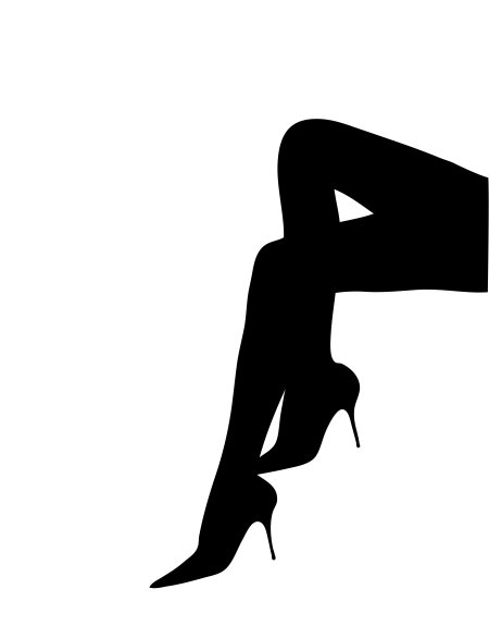 Силуэт женских ног