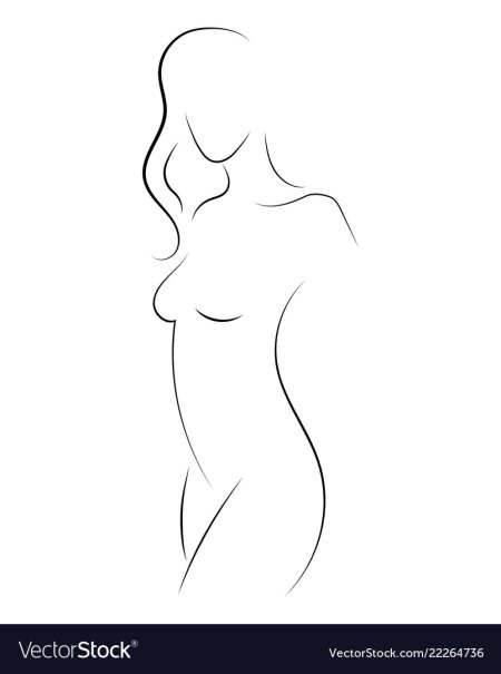 Силуэт тела девушки
