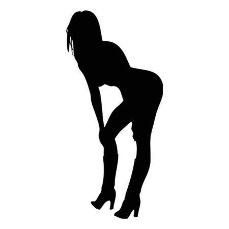Силуэт голой женщины