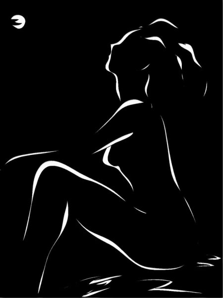 Силуэт женского тела