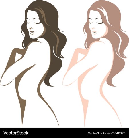 Силуэт женской фигуры