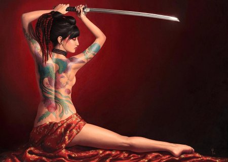 Фэнтези, Онна бугэйся арт