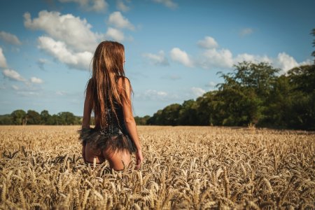 Телки в поле