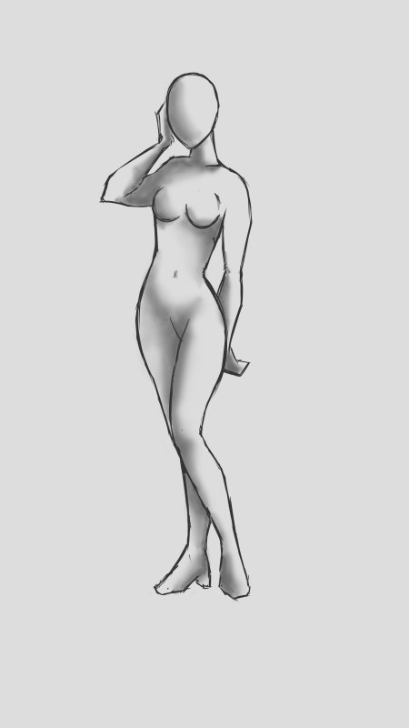Рисовать тело девушки