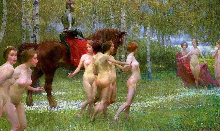 Средневековые девушки ню