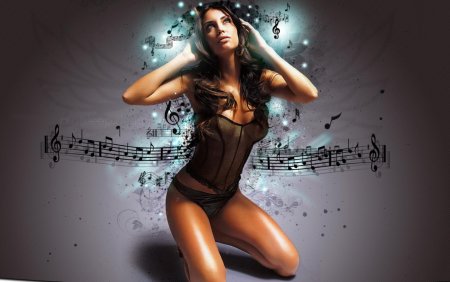 Музыкальная девушка