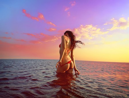 Эротическая фотосессия на море