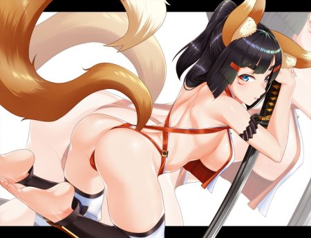 Хентай неко Кицунэ Фокс бдсм