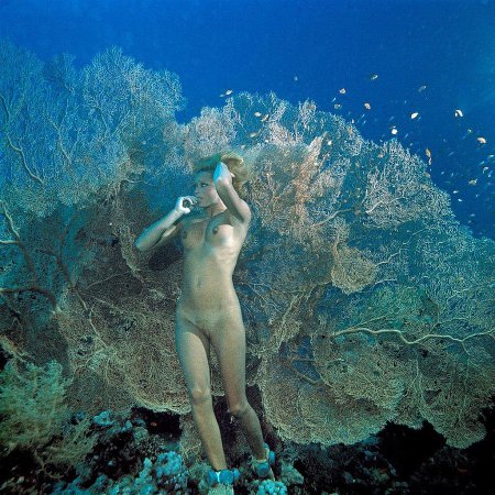 Подводное плавание женщины ню