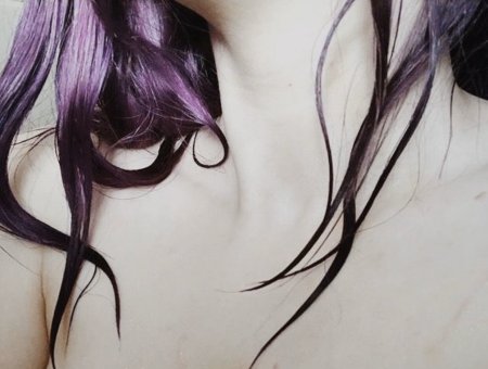 Фиолетовые волосы