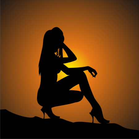 Силуэт женщины