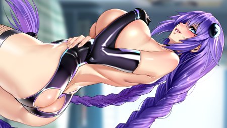 Хентай девушка с фиолетовыми волосами