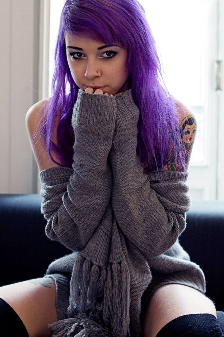 Вайолет фиолетовые волосы