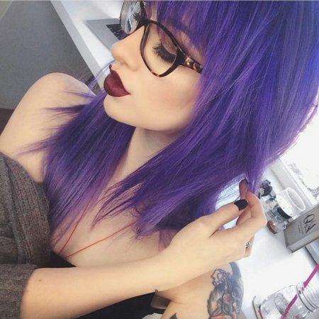 Вайолет фиолетовые волосы