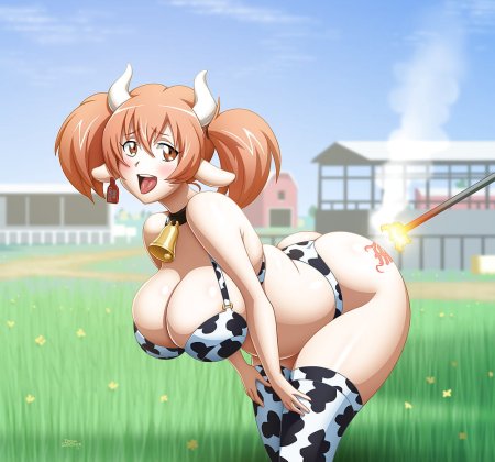 Девушки коровки хентай