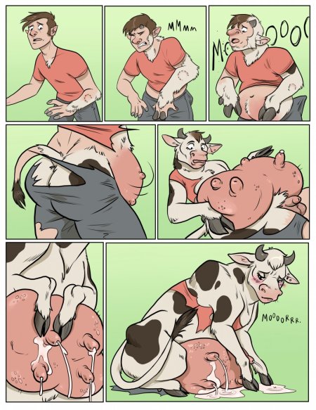 Фурри трансформация Cow xxx