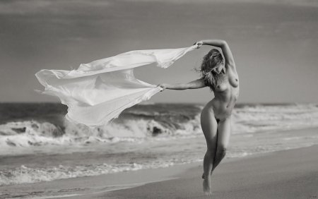 Художественное ню на пляже