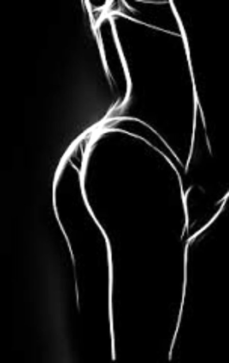 Красивый женский силуэт