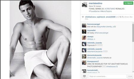 Марио Тестино фото Роналду