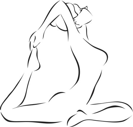 Контур женского тела