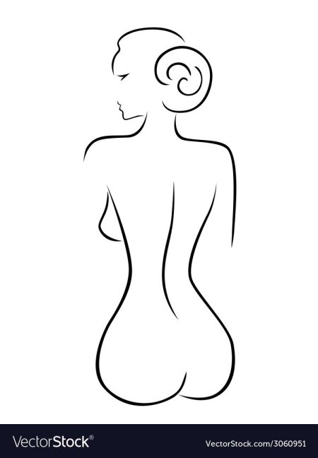 Силуэт женского тела