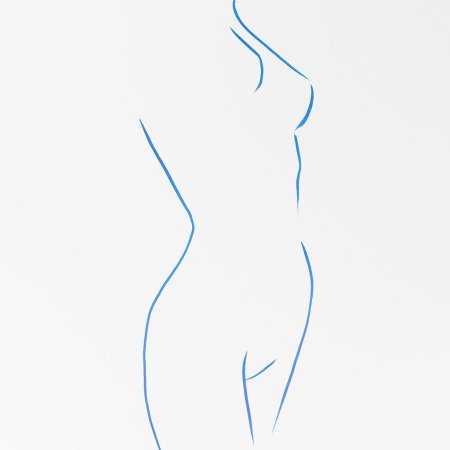 Силуэт тела девушки