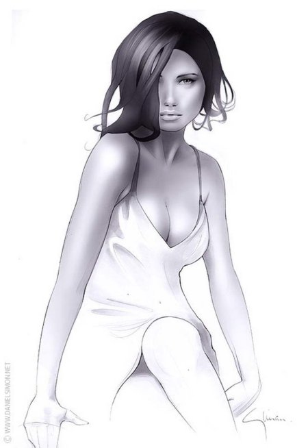 Рисунок девушки