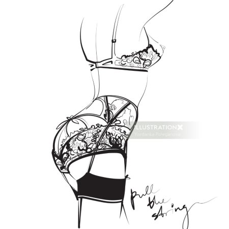 Эскизы девушек в Нижнем белье