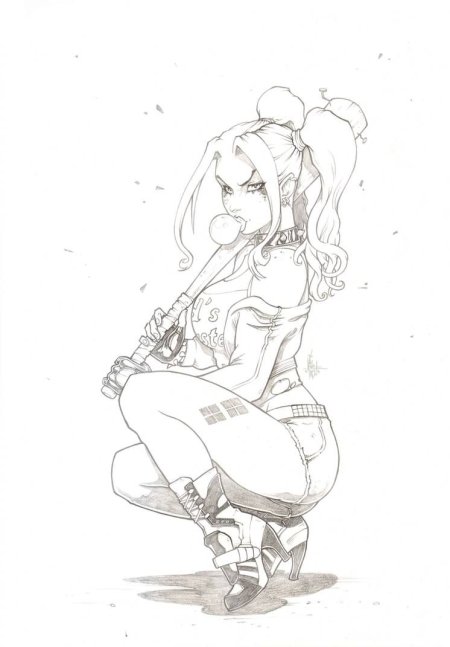 Харли Квинн набросок