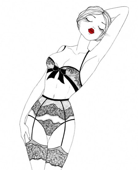 Нарисованное белье