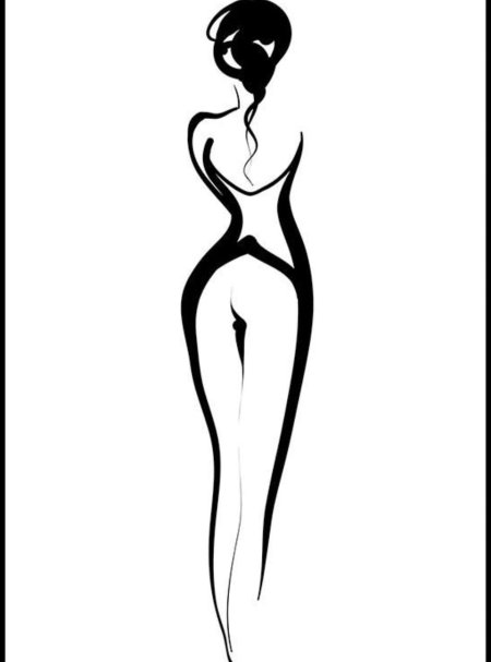 Силуэт женской фигуры