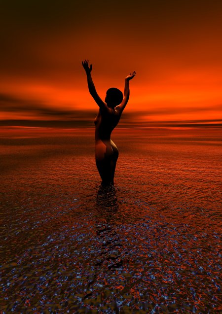 Эротические фото на закате