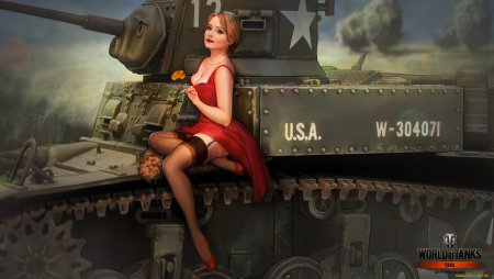 World of Tanks т34 девушка