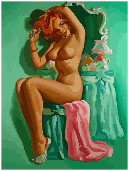 Иллюстрации в стиле ню