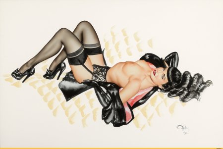 Порнографические рисунки в стиле пин ап