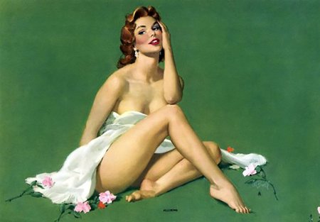 Современное ню в стиле ретро