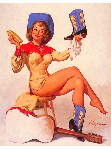 Порнографические открытки в стиле пин ап