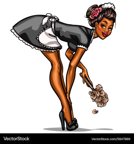 Служанка силуэт