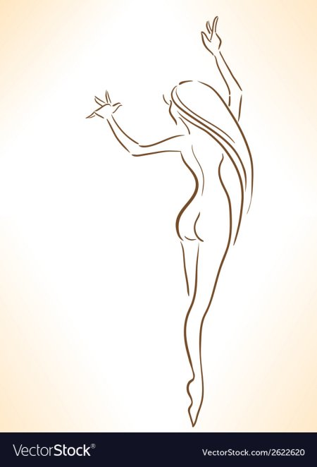Силуэт женской фигуры